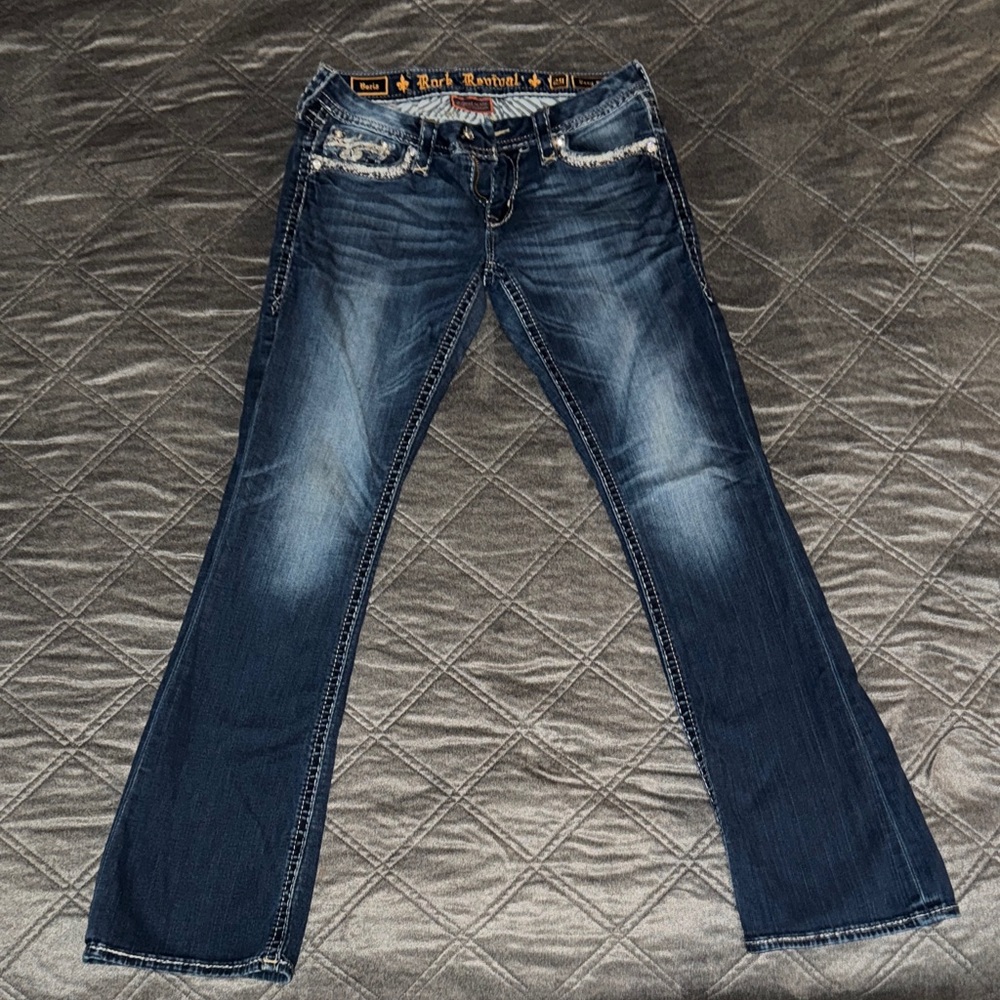 Rock Revival Dark Blue Boot Cut Jeans